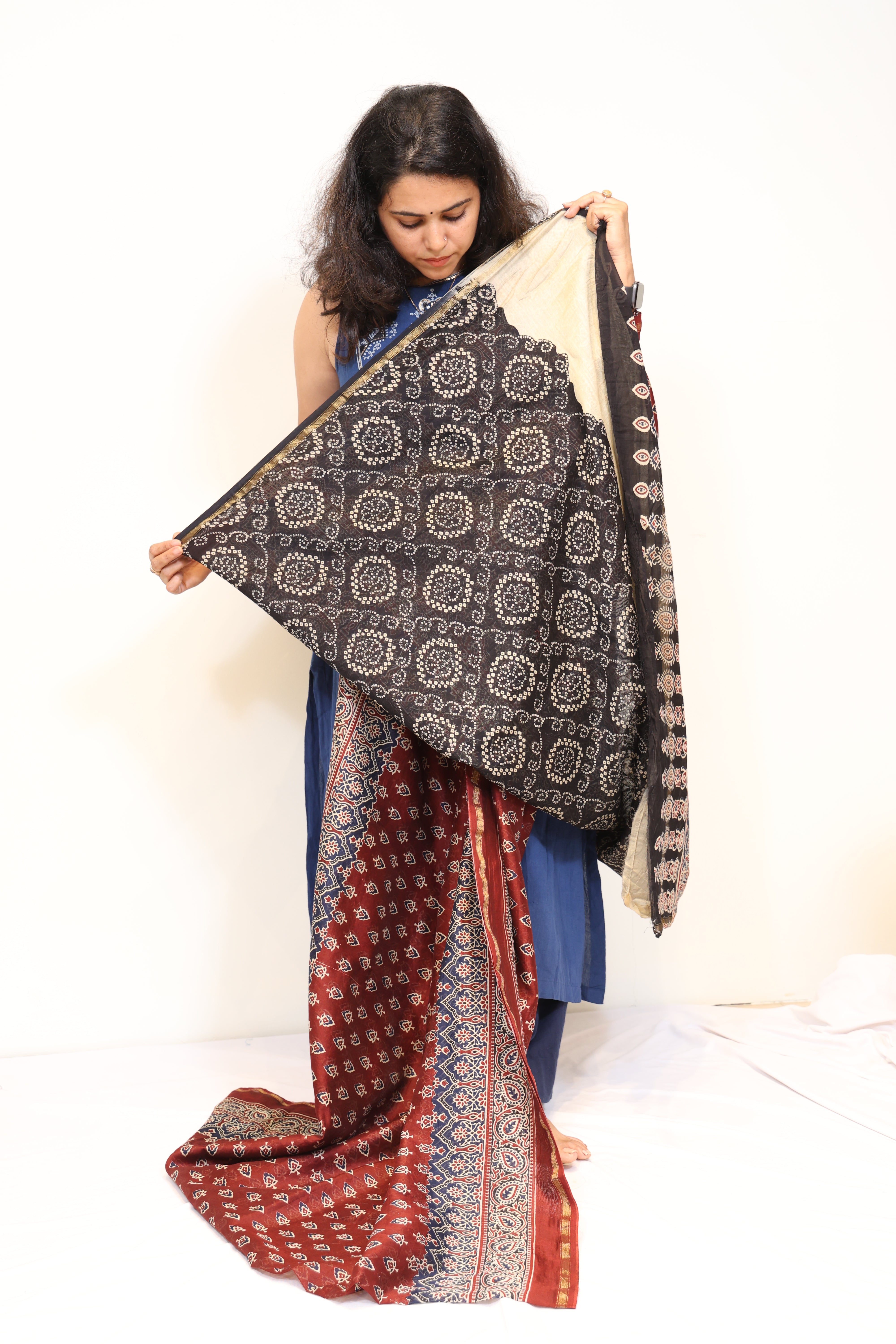 Exclusive Chanderi Silk Cotton Handblock Printed Saree
